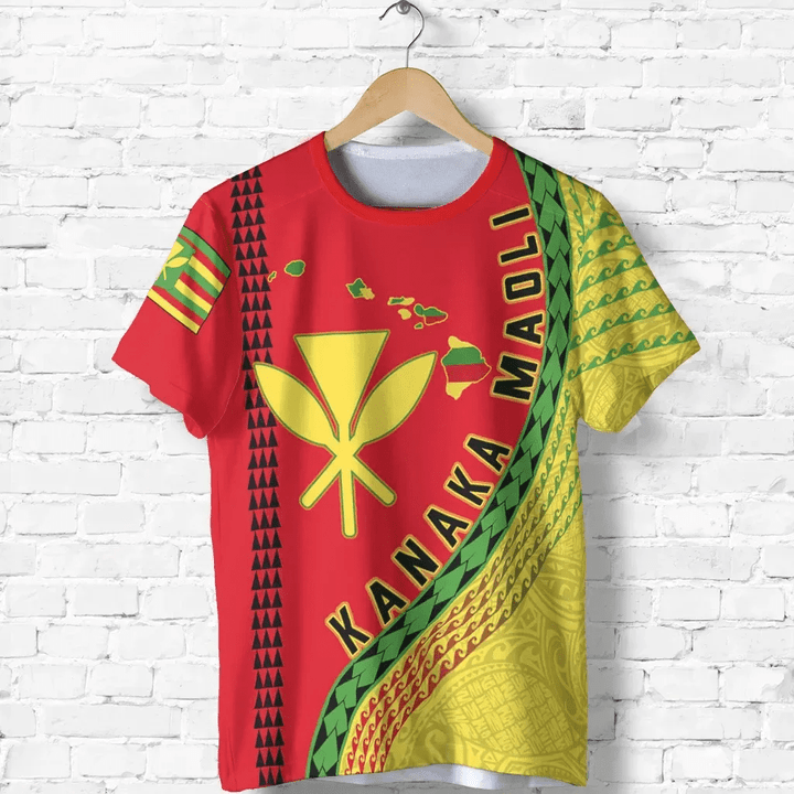 Hawaii T-Shirt, Polynesian Kanaka Maoli All Over Print T-Shirts K7