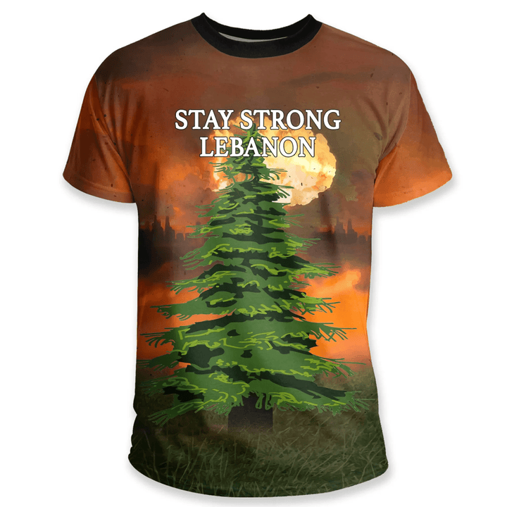 Stay Strong Beirut, Lebanon T Shirt K5