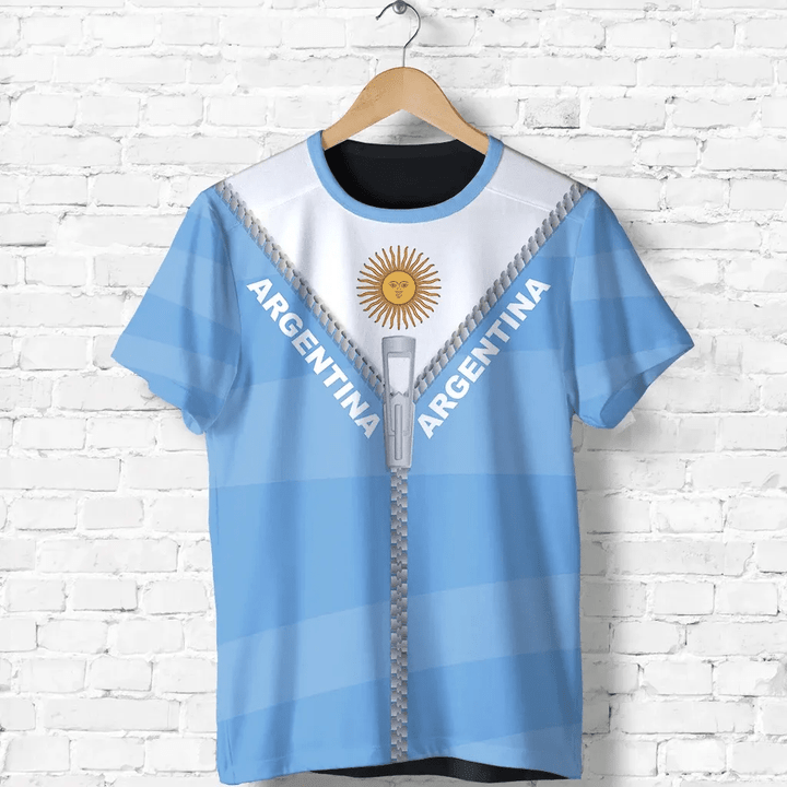 Argentina T Shirt With Straight Zipper Style K5