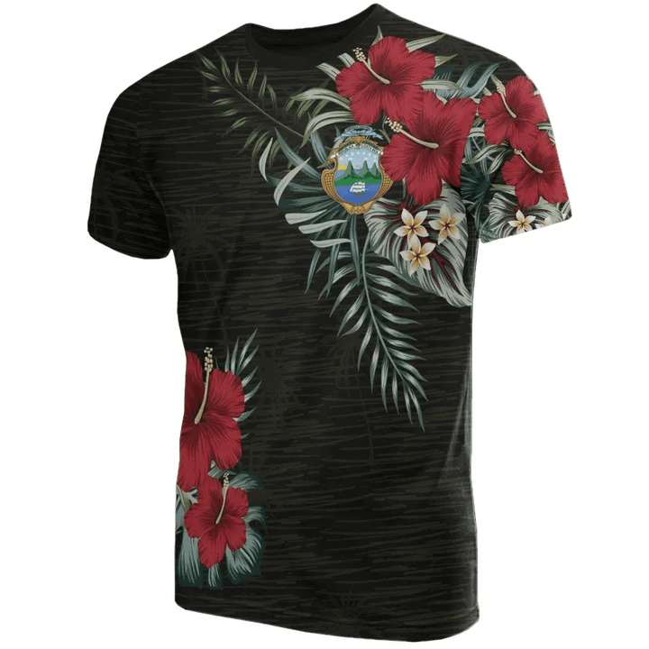 Costa Rica Hibiscus T-Shirt A7