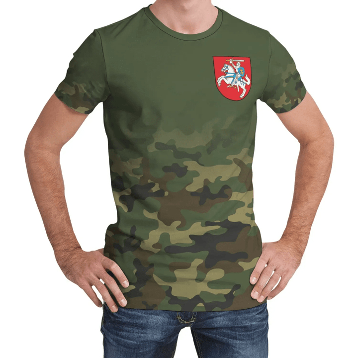 Lithuania T-Shirt Camo (Women's/Men's) A7
