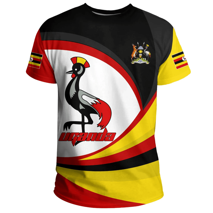 Uganda T-shirt, Uganda Strong Flag A10