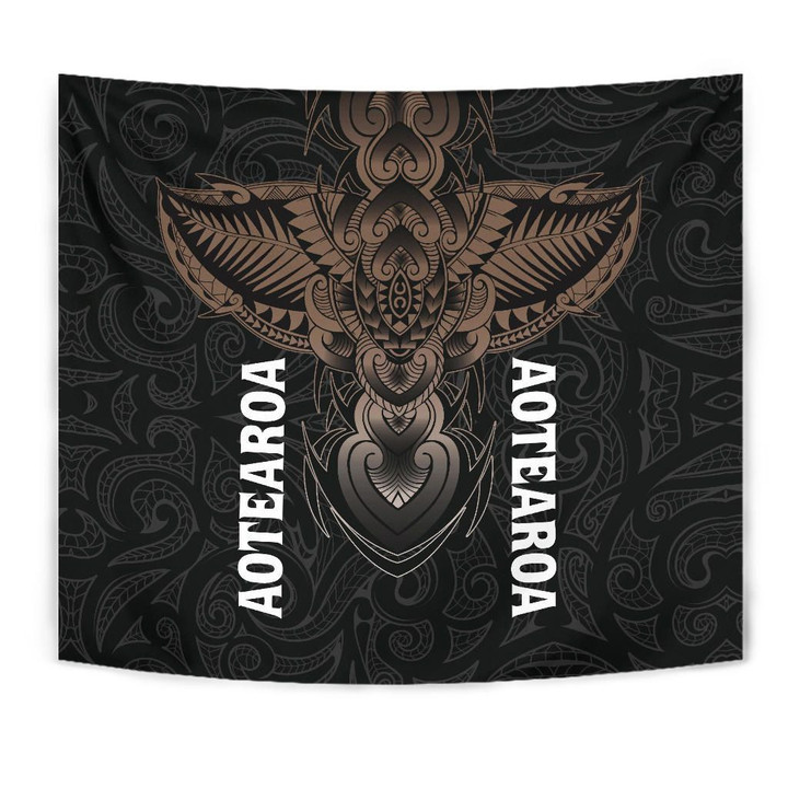 Aotearoa Maori Tattoo Tapestry - New Zealand A7