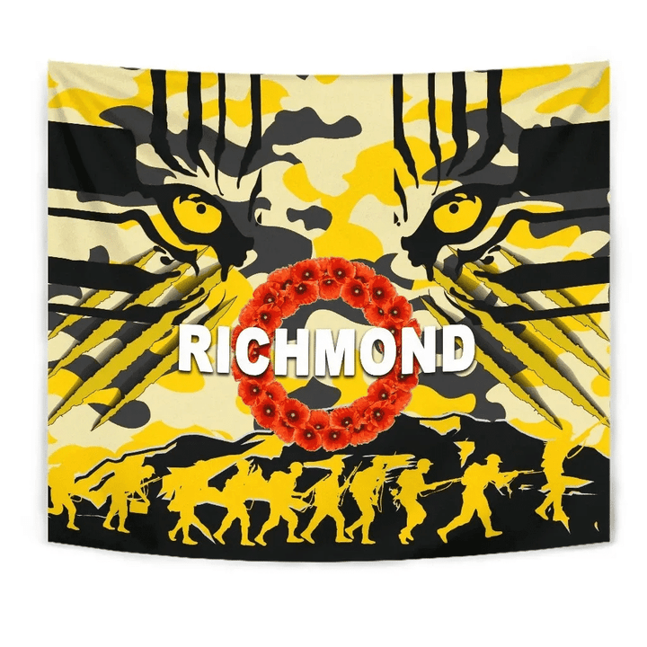 Richmond Tigers Tapestry Anzac Day Country Style A7