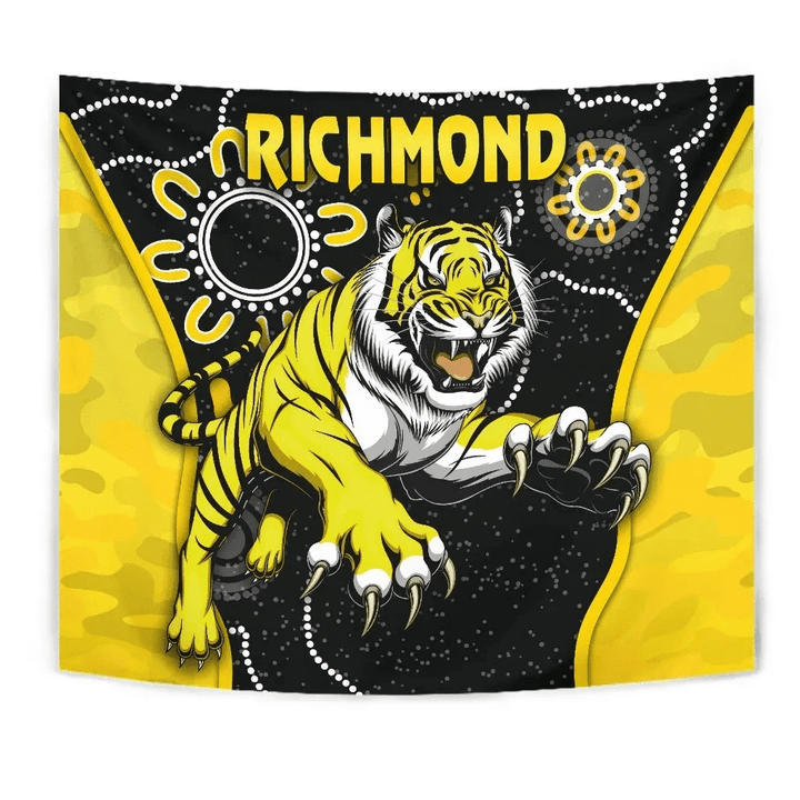 Richmond Football Tapestry Tigers Anzac Day Unique Indigenous A7