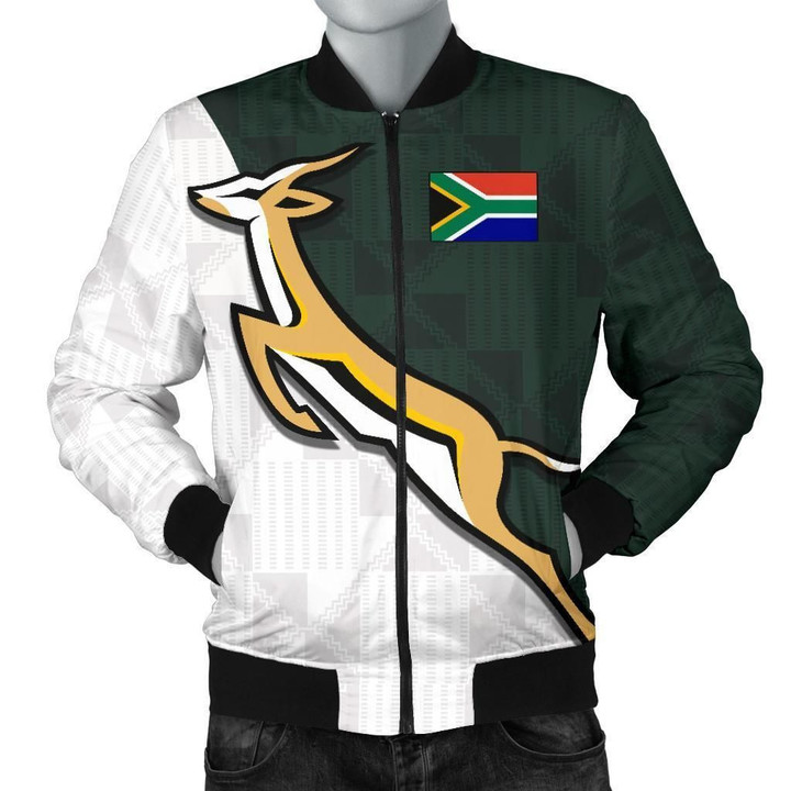 South Africa Springboks Forever Men Bomber Jacket K4 | Lovenewzealand.co