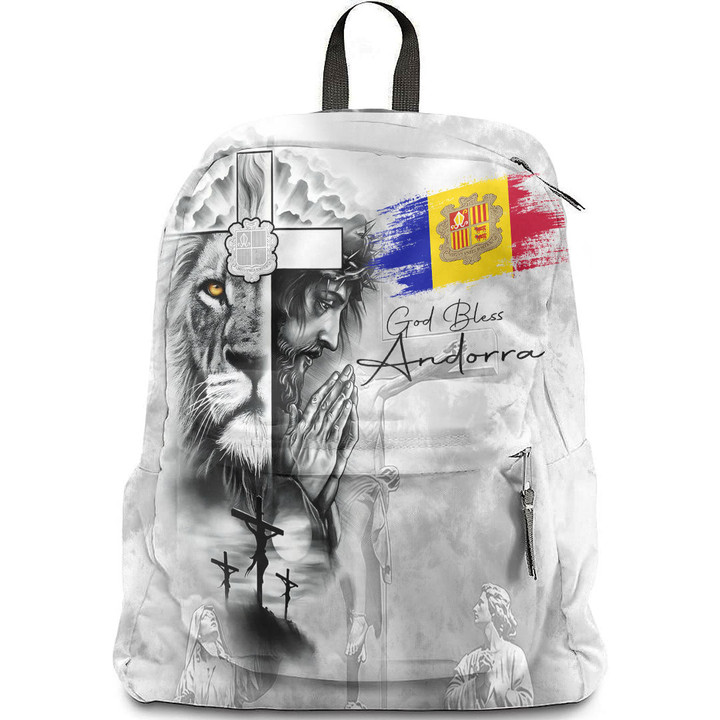 1sttheworld Backpack - Andorra Backpack Jesus Pray and The Lion of Judah A7