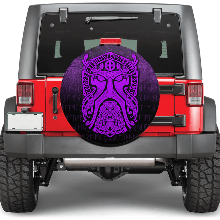 1sttheworld Spare Tire Cover - Vikings Til Valhalla Patriotic Viking Us Framed Wrapped Canvas Spare Tire Cover A7