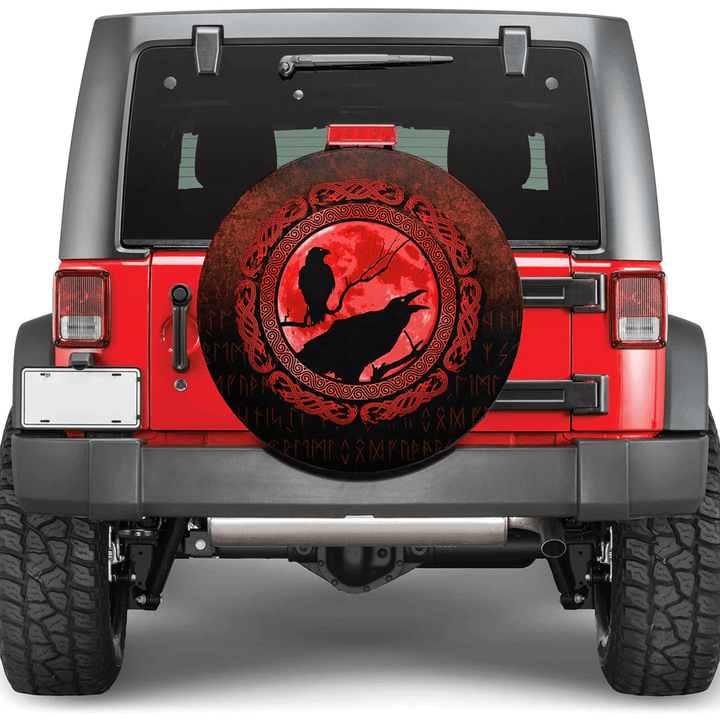 1sttheworld Spare Tire Cover - Vikings Loki Red Spare Tire Cover A7