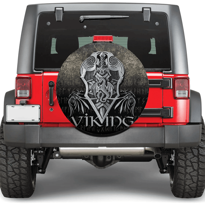 1sttheworld Spare Tire Cover - Vikings Future Shield Maide Spare Tire Cover A7