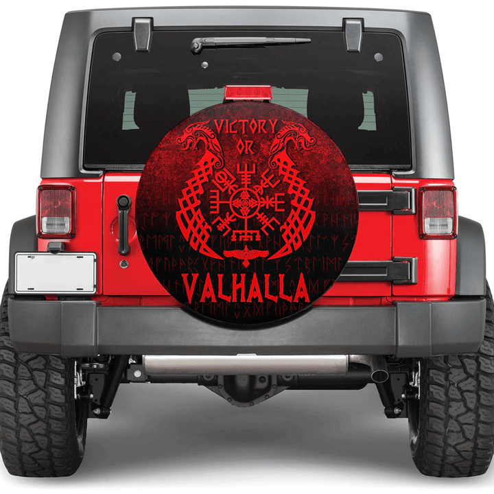 1sttheworld Spare Tire Cover - Vikings Victory Or Valhalla Special Version Spare Tire Cover A7