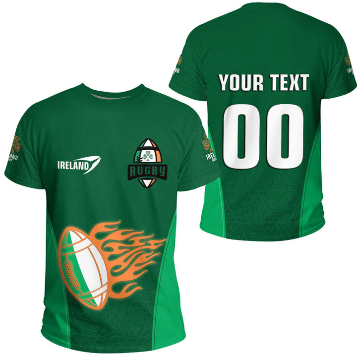 1sttheworld T-shirt - (Custom)  Ireland Rugby Shamrock A35