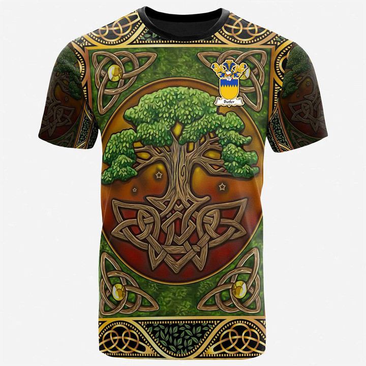 1sttheworld Tee - Butler Family Crest T-Shirt - Celtic Tree Of Life A7