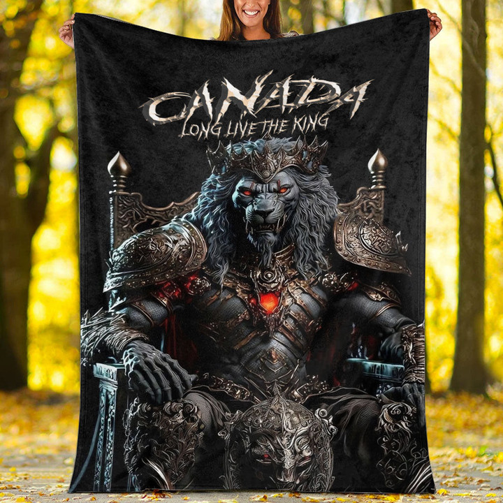 1sttheworld (Custom) Premium Blanket - Canada Premium Blanket - King Lion A7 | 1sttheworld