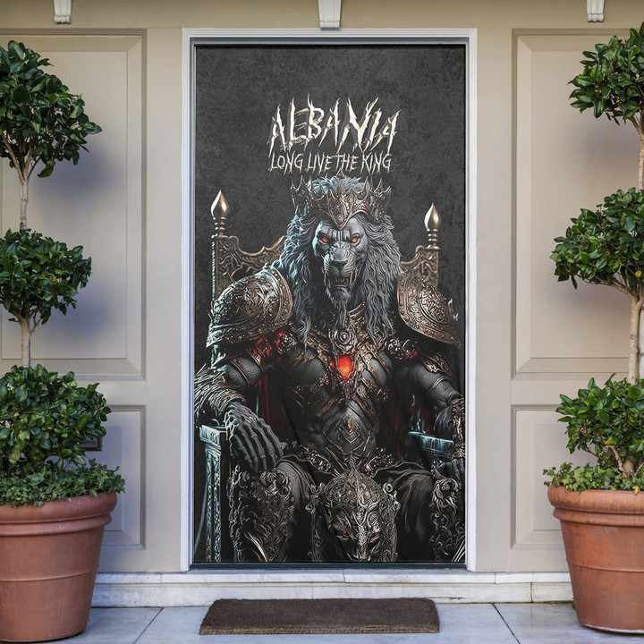 1sttheworld (Custom) Door Sock - Albania Door Sock - King Lion A7 | 1sttheworld