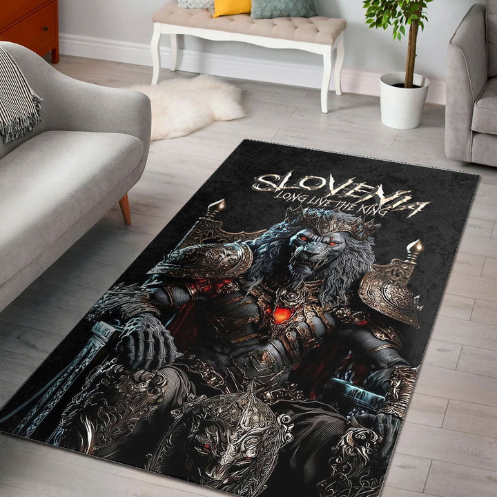 1sttheworld (Custom) Area Rug - Slovenia Area Rug - King Lion A7 | 1sttheworld