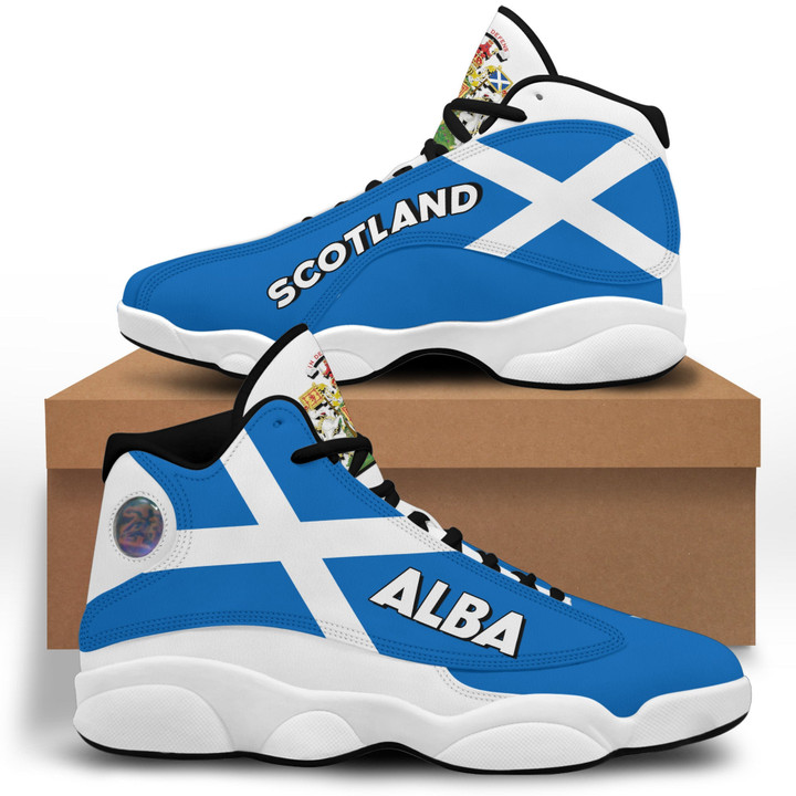 1sttheworld Footwear - Scotland High Top Sneaker Shoes (Women's?Men's) - Special Flag A21