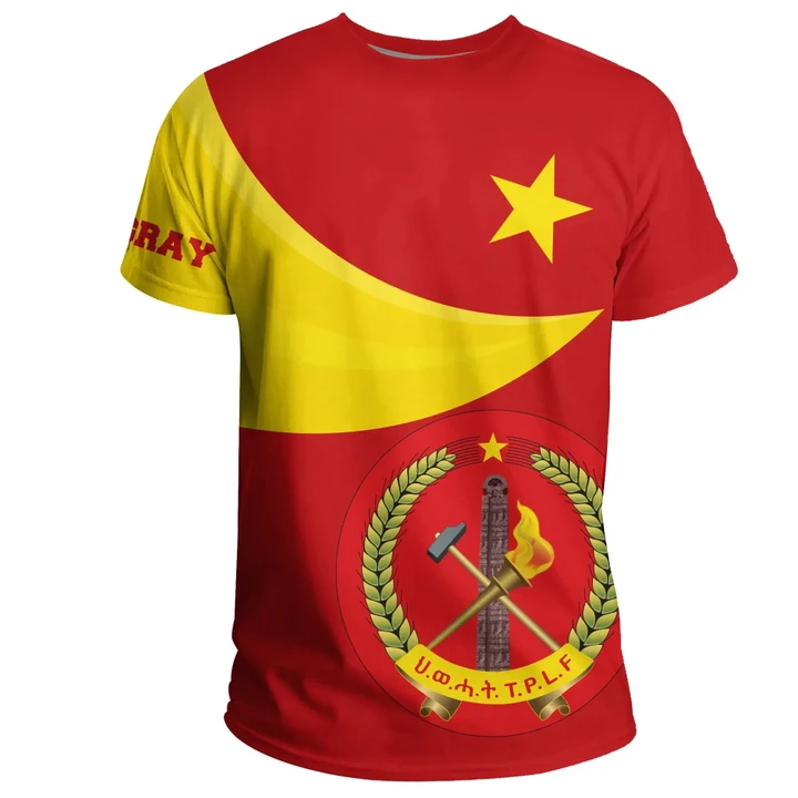 1stTheWorld Tigray T-shirt, Tigray Coat Of Arms Flag Lion Ver 02 A10