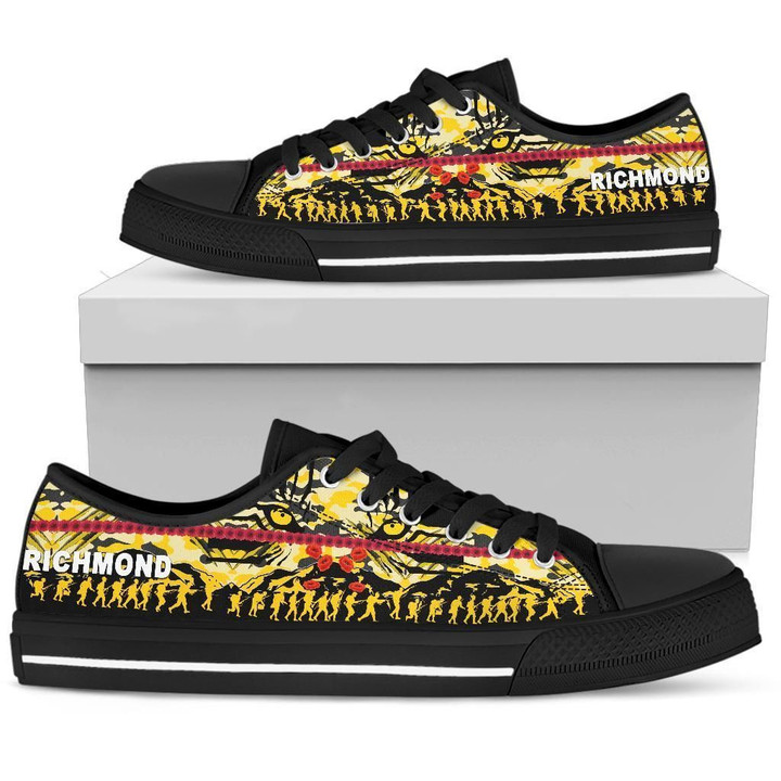 Richmond Tigers Low Top Shoe Anzac Day Country Style A7