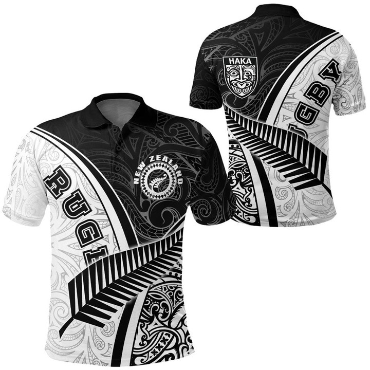 1sttheworld Polo Shirts - New Zealand Rugby Silver Fern A35