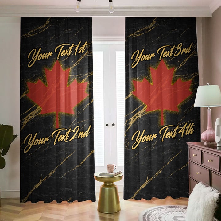 Canada Blackout Curtains with Hooks Luxury Marble A7 | 1sttheworld