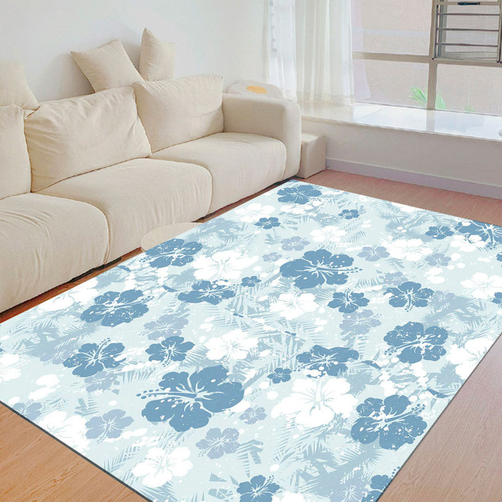 Floor Mat - Tropical Floral Seamless Foldable Rectangular Thickened Floor Mat A7 | 1sttheworld