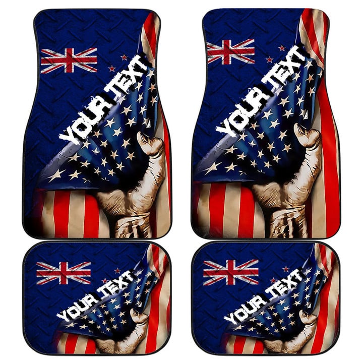New Zealand Front and Back Car Mat - America is a Part My Soul A7 | 1sttheworld