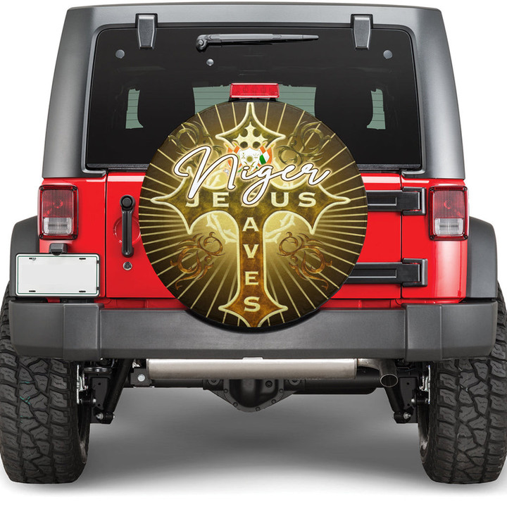Niger Spare Tire Cover - Jesus Saves Religion God Christ Cross Faith A7 | 1sttheworld