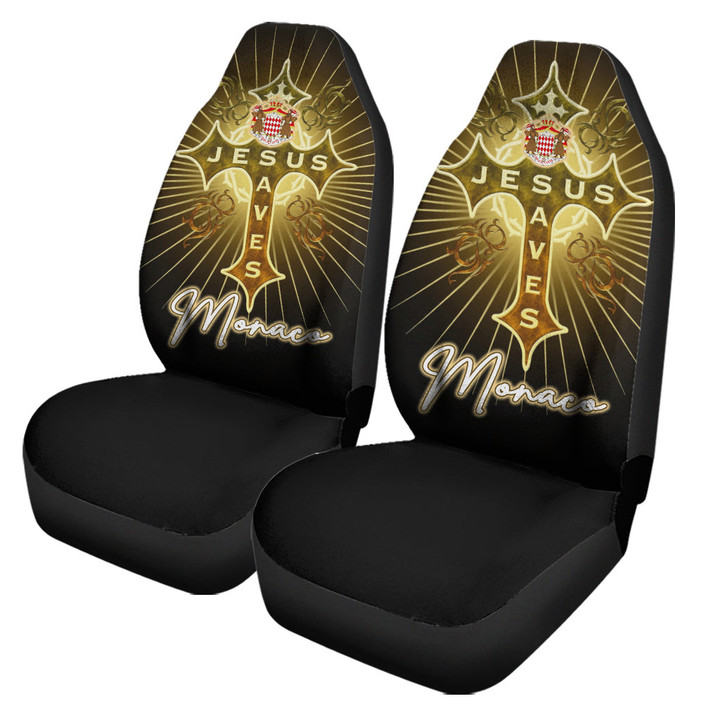 Monaco Car Seat Covers - Jesus Saves Religion God Christ Cross Faith A7 | 1sttheworld