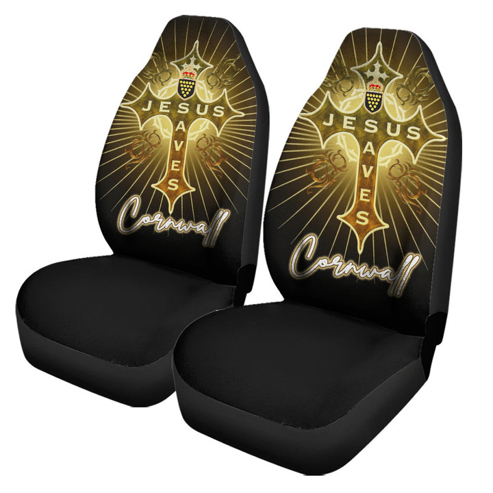 Cornwall Car Seat Covers - Jesus Saves Religion God Christ Cross Faith A7 | 1sttheworld