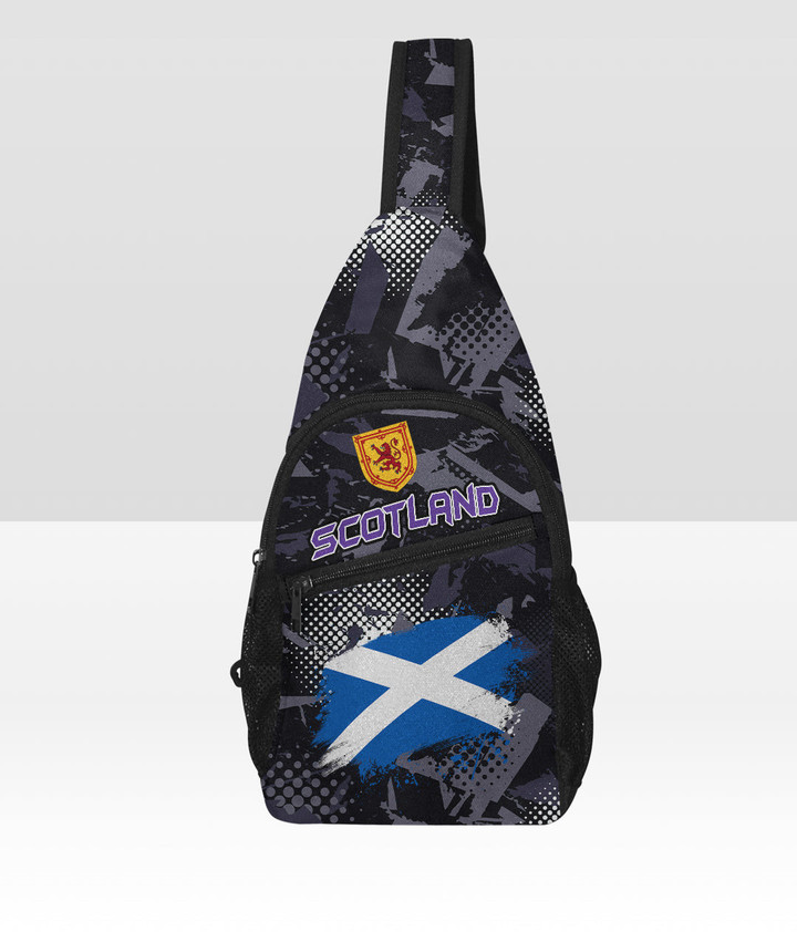 Scotland Navy Blue Version Chest Bag - Active Sports Style for All A7