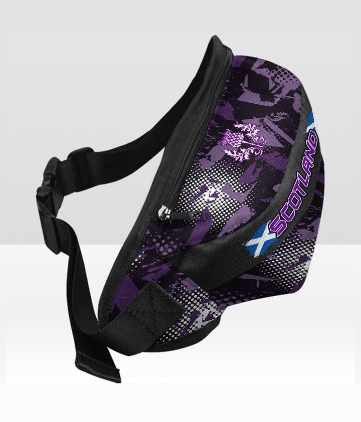 Scotland Purple Version Fanny Pack - Active Sports Style for All A7