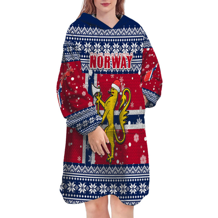 1sttheworld Clothing - Norway Christmas Pattern Snug Hoodie A31