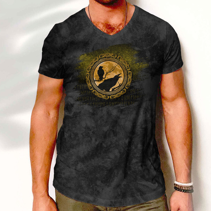 V-Neck T-Shirt - Vikings Jotunheimr V-Neck T-Shirt A7 | 1sttheworld