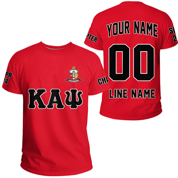Getteestore T-shirt - (Custom) KAP Nupe Fraternity (Red) Letters A31