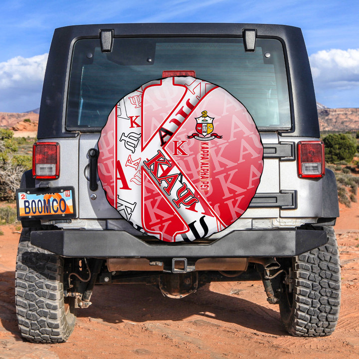 1sttheworld Spare Tire Cover - KAP Nupe Characters Pattern A35