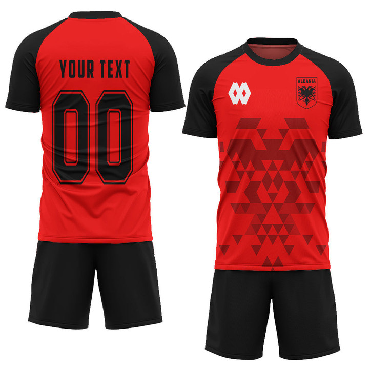 1sttheworld Soccer Jersey (Custom) - Albania Soccer Jersey Euro 2024 A35