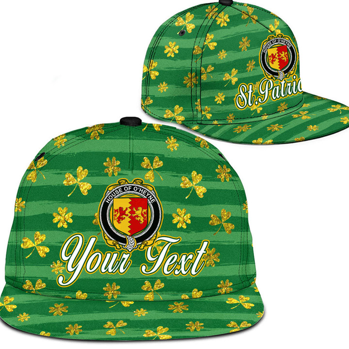 Ireland House of O HEYNE Irish Family Crest Snapback Hat - Luxury Golden Irish Shamrock A7 | 1sttheworld