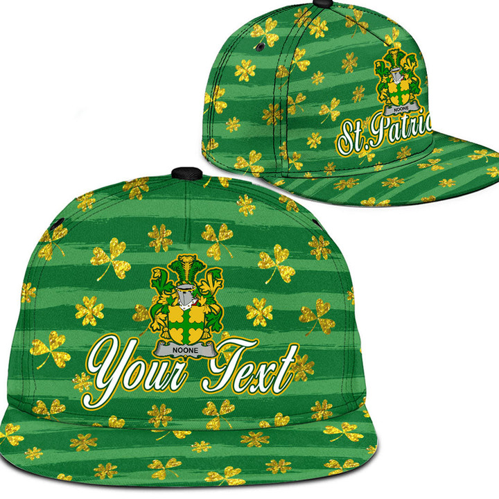Ireland Noone or O Noone Irish Family Crest Snapback Hat - Luxury Golden Irish Shamrock A7 | 1sttheworld