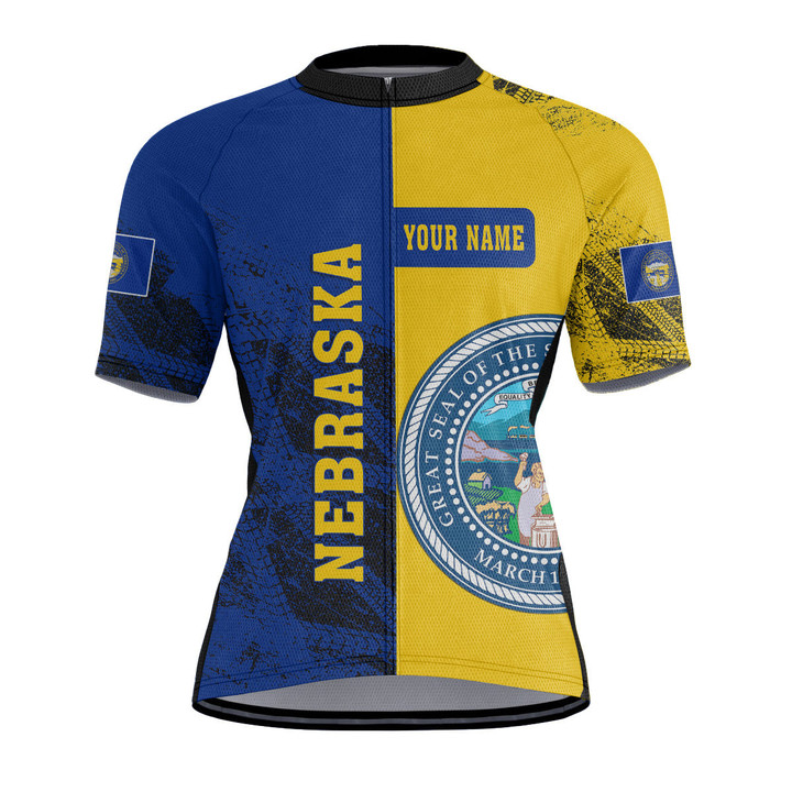 1sttheworld Clothing - (Custom) Nebraska Raglan Men's Cycling Jersey A31