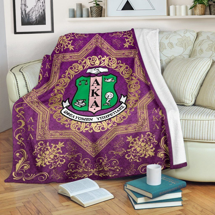1sttheworld Blanket - AKA Sorority Blanket J0 | 1sttheworld.com