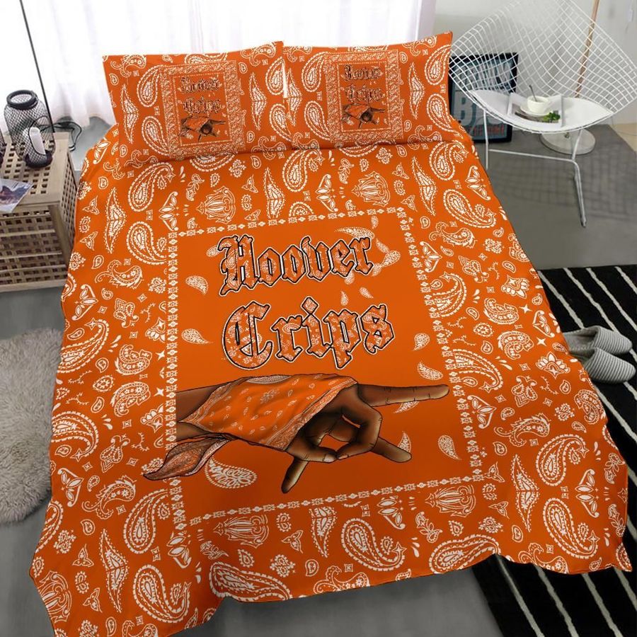 Hoover Crips Bedding Set Orange Bandana - Love The World