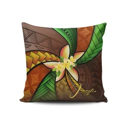 Kanaka Maoli ( Hawaiian) Pillow Covers - Polynesian Plumeria Personal Signature | Love The World