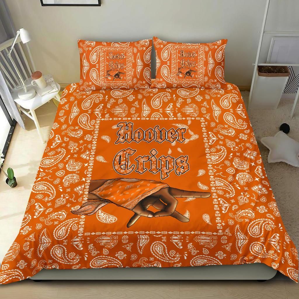 Hoover Crips Bedding Set Orange Bandana - Love The World