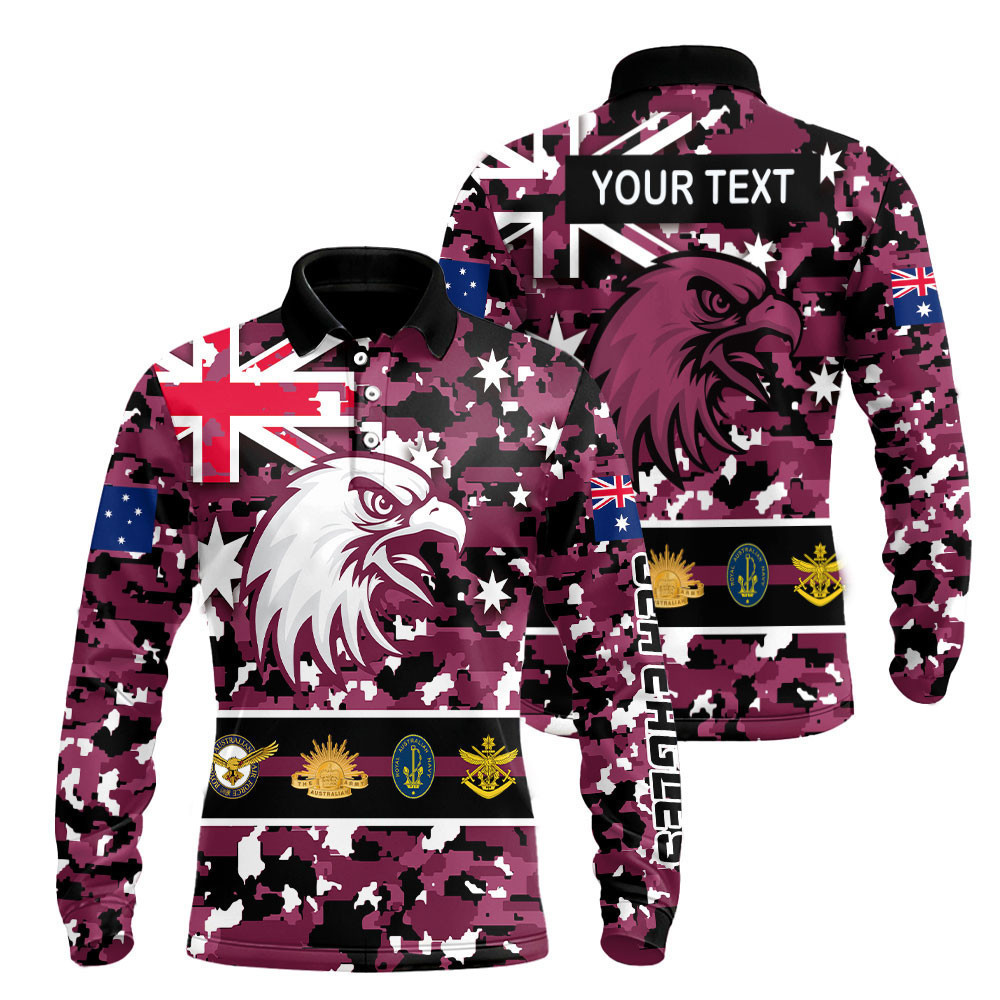 Rugby Shirt - Manly Warringah Sea Eagles Australian Military Army Personalized Rugby Fishing Shirt NH24 | Lovenewzealand.co