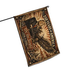 American 250 Years Flag | 1776-2026 Flag With Trump & American Eagle Vintage Style We The People T5