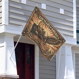 American 250 Years Flag | 1776-2026 Flag With Trump & American Eagle Vintage Style We The People T5