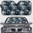 Gray Wolf Hunting Pattern Car Sun Shades