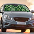 Shamrock Plaid Seamless Patterns Car Sun Shades