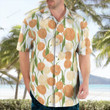Orange and White Tulip Hawaiian Shirt Beach Shirt Gift for Men and Women